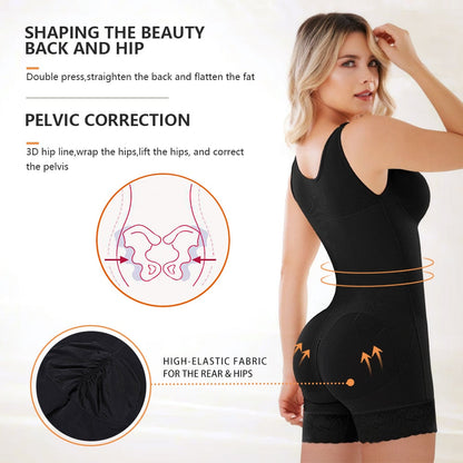 Fajas Colombianas Post Surgery Shapewear Kompresjonskompresjon Slankende Girdle Woman Flat Mage Lace Shaper Skims Shorts Bodyshaper